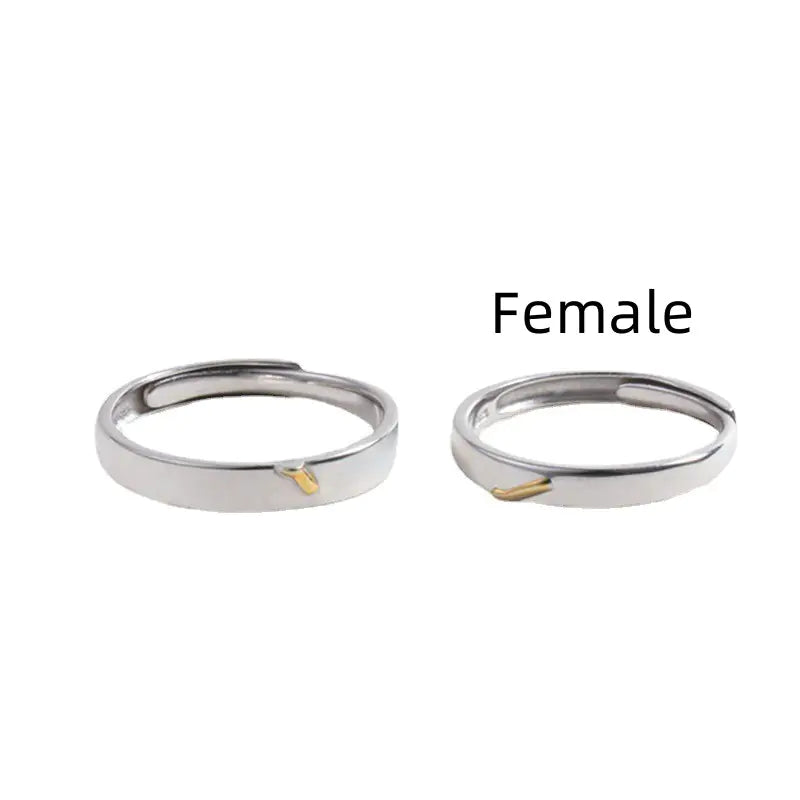 Couple Time Rings for Him and Her