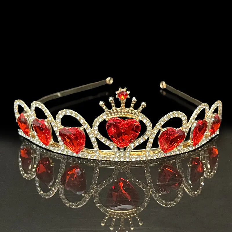 Girls' Princess Crown Headband for Birthday Decor