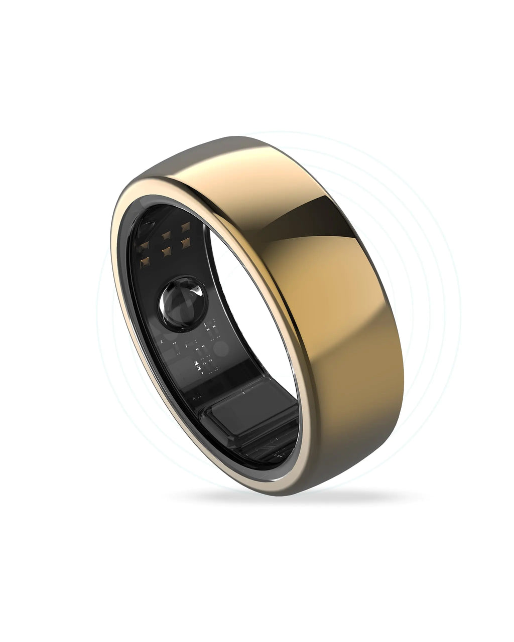 Aabo AI Smart Ring for Men & Women | Fitness Tracking - 32 Modes | Sleep & Stress Monitoring | Titanium Ring | No App Subscription | IP68 Water Resistant | Upto 7-Day Battery Life |Black Size 9