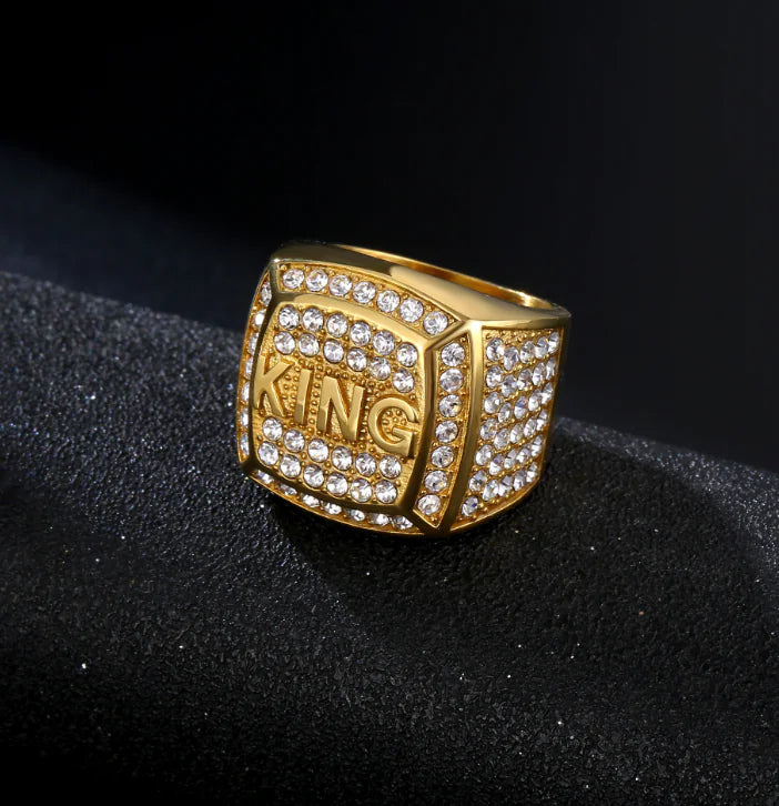 Gold-Plated Diamond Ring