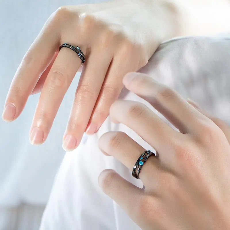 Couple's Silver Rings - Original Personalized Design